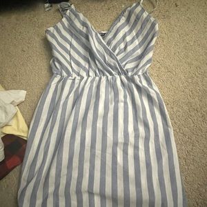 White striped dress
